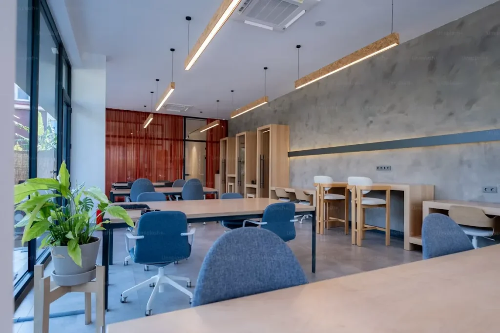 open plan office interior design in india